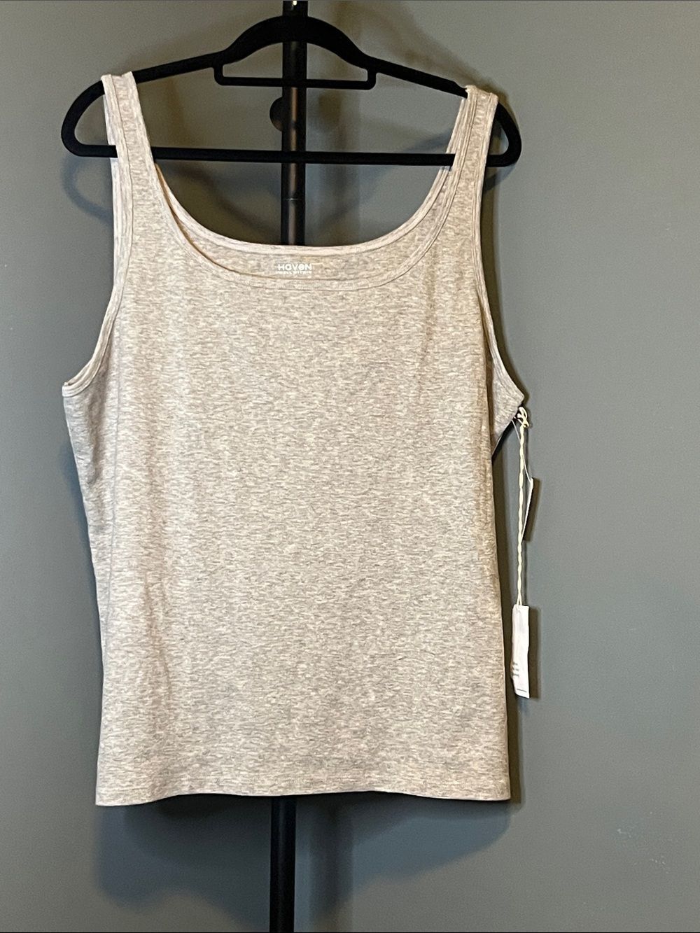 Haven Heathered Gray Scoop Neck Tank